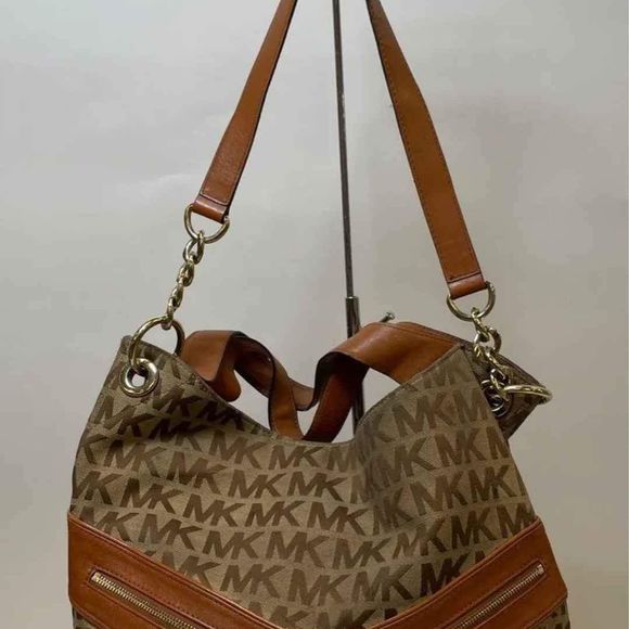Michael Kors Brown Monogram Handbag Pursec - Picture 1 of 6